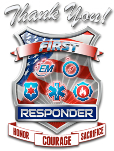 Thank You First Responder Logo #ThankYouFirstResponder